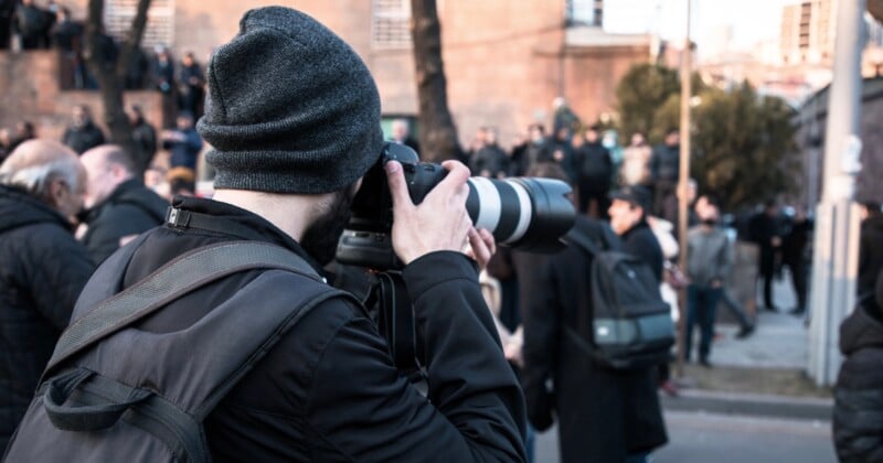 Los fotógrafos protestan