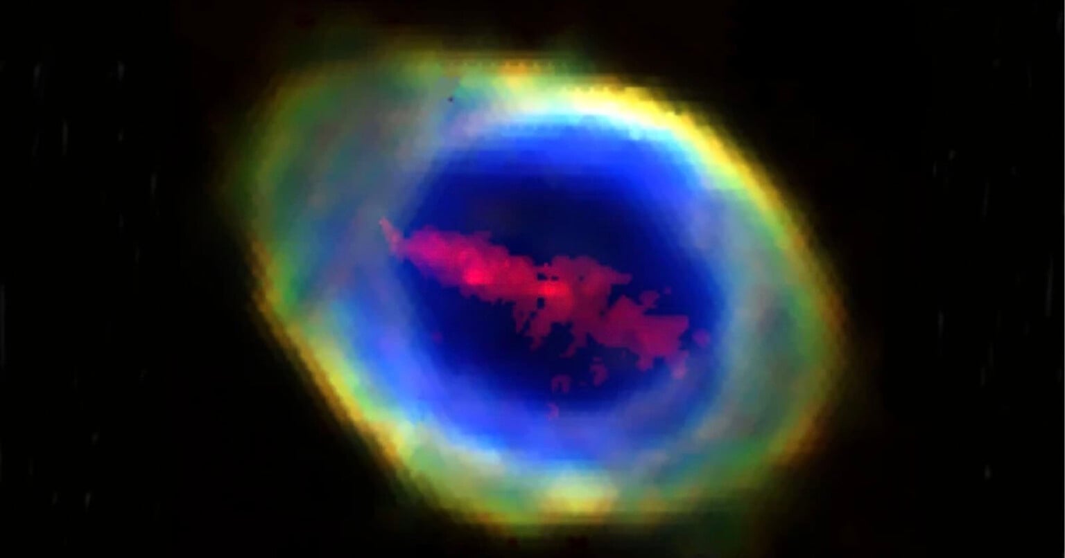 Astronomers Discover Gigantic Iron Bar Running Through Ring Nebula ...