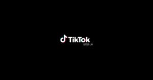 The image shows the TikTok logo and the text "TikTok USDS JV" centered on a black background.
