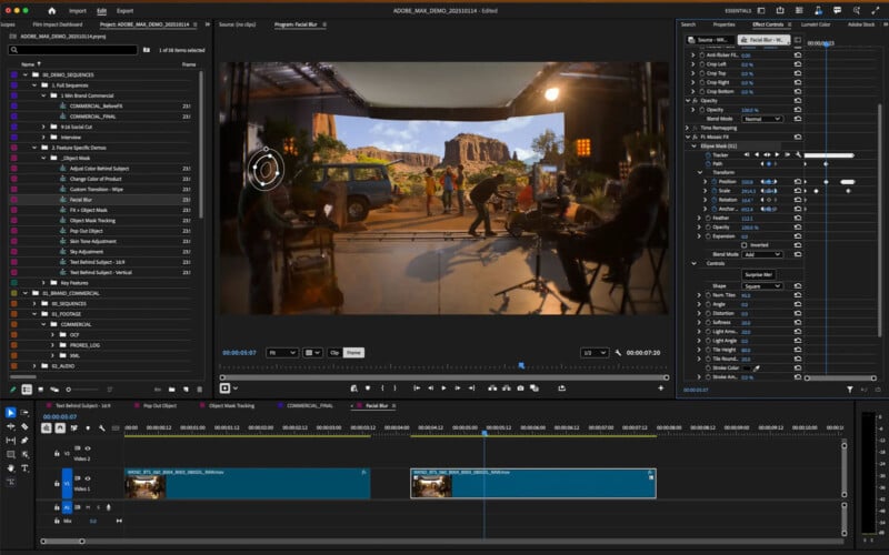 A screen shot of a video editing software.