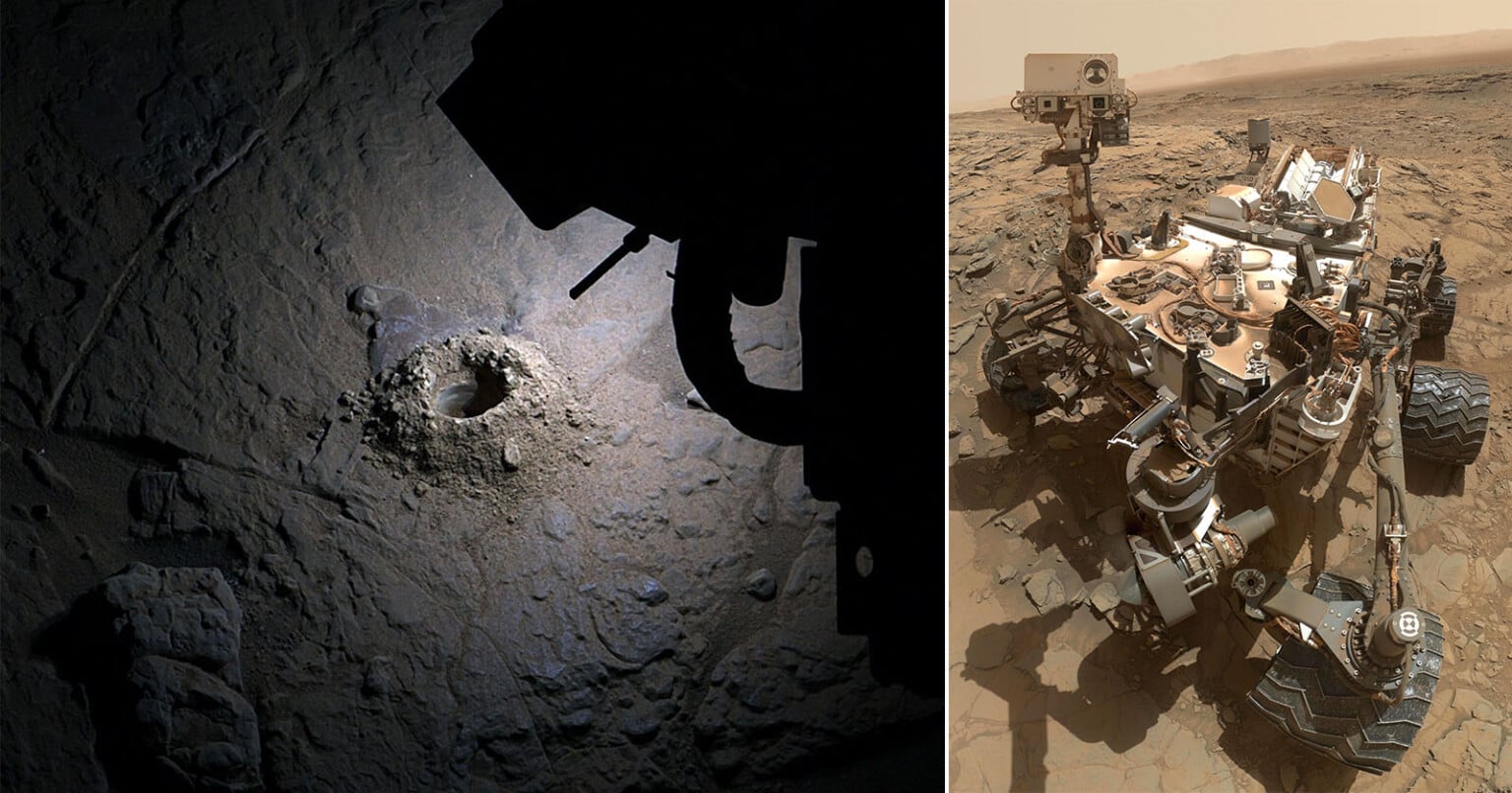 NASA's Curiosity Rover Lights Up Mars for Very Rare Night Photo | PetaPixel