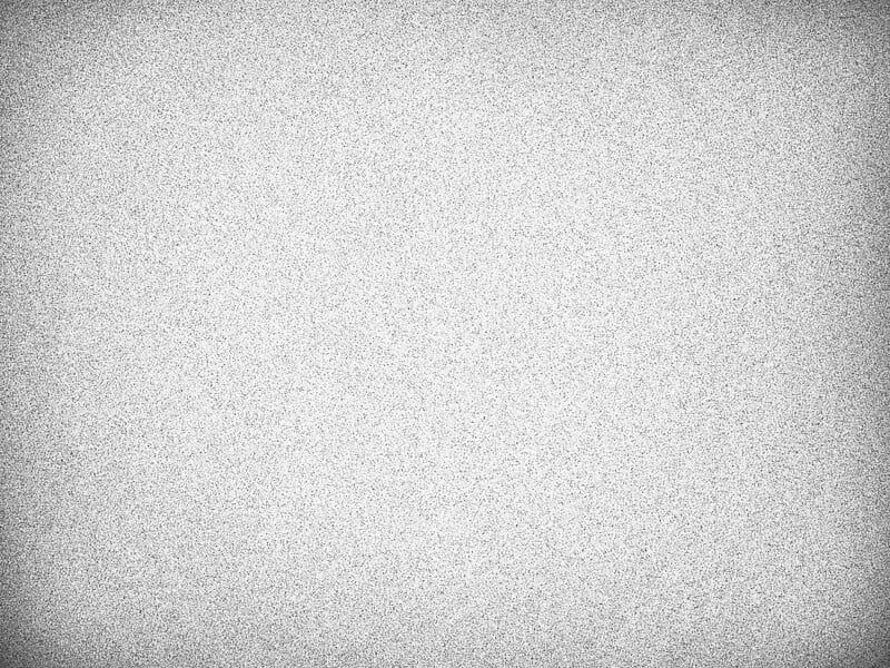 De manera similar a las imágenes estáticas o ruidosas de la televisión en escala de grises, innumerables pequeños puntos blancos y negros se distribuyen uniformemente por toda la superficie, formando una textura granulada.