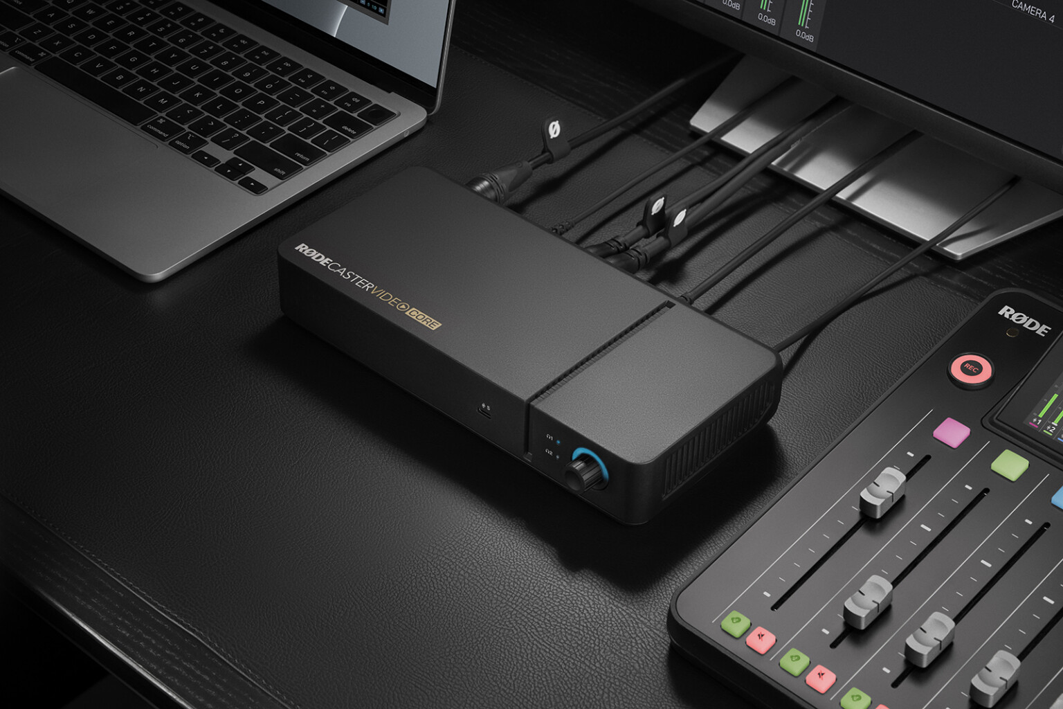 The RodeCaster Video Core Connects up to Four Cameras into a Production ...