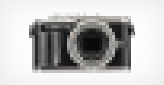 A highly pixelated image of a camera on a white background; the specific details of the camera are unclear due to the heavy blurring.