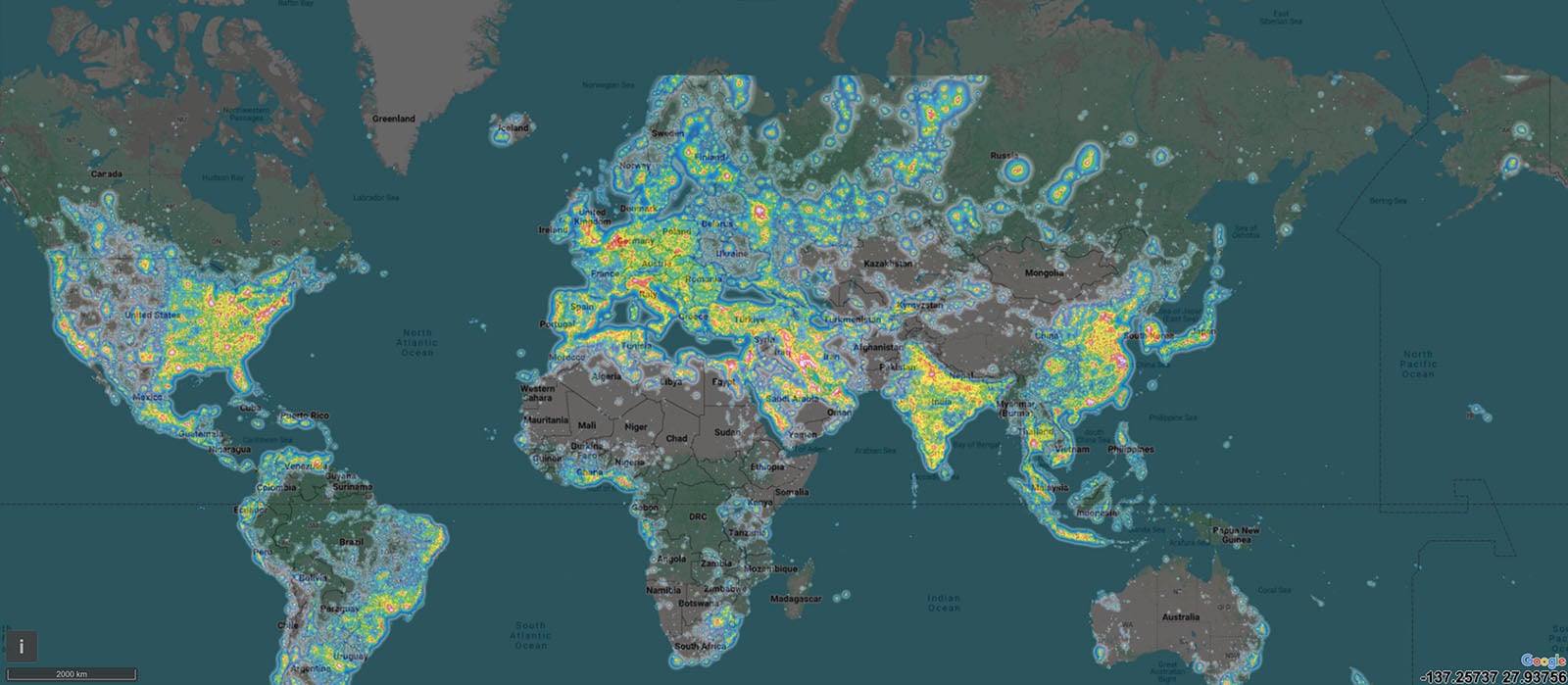 Satellite Images Show Much Light Pollution Has Increased | PetaPixel