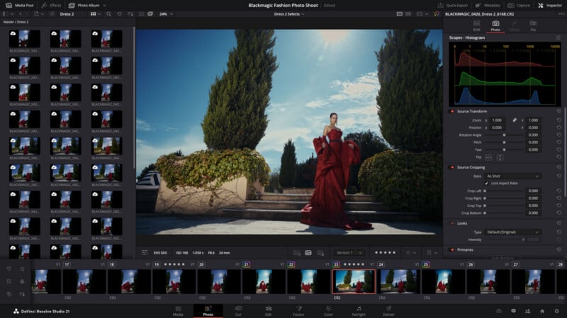 DaVinci Resolve 21 is Now a Lightroom Alternative: RAW Editing, Tethering, Masking, and More