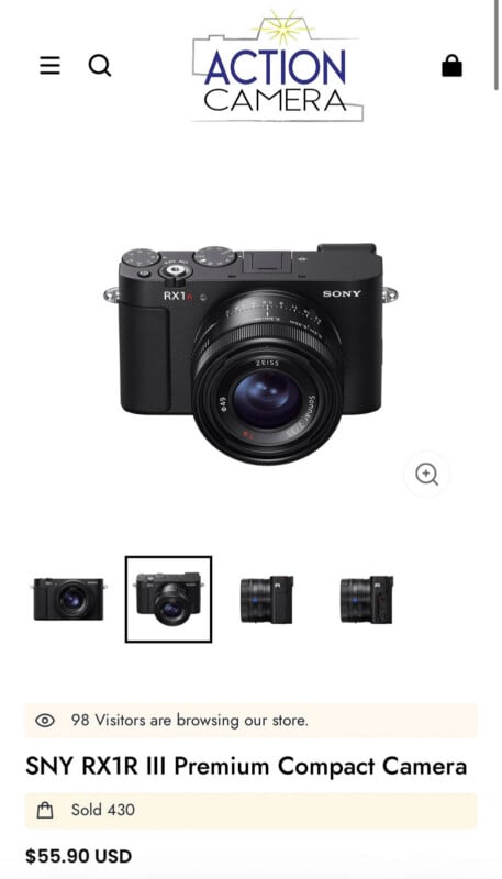 La tienda en línea llamada 