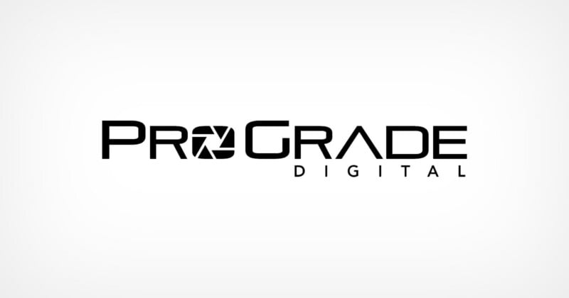 The logo reads "ProGrade Digital" in bold black letters. The "O" in "Pro" resembles a camera shutter icon, emphasizing a digital or photography theme. The background is white.
