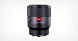 A black Kase Reflex 150mm f/5.6 AF camera lens with a Z-mount, shown upright against a plain white background. The lens features visible switches and branding on its body.