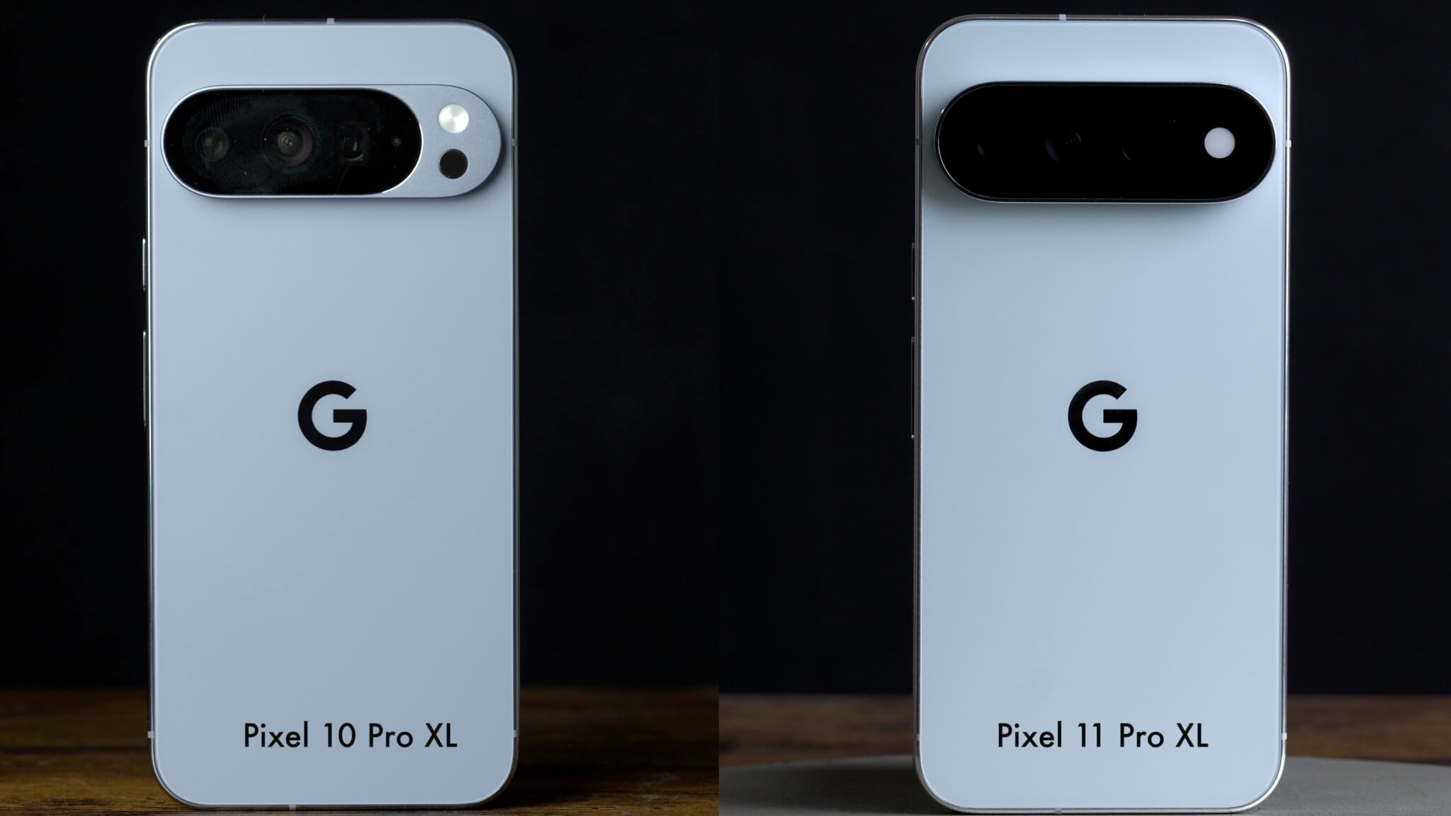Сравнение дизайна смартфонов Pixel 10 Pro XL и Google Pixel 11 Pro XL
