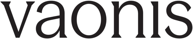 The word "vaonis" written in a black, serif typeface against a white background.